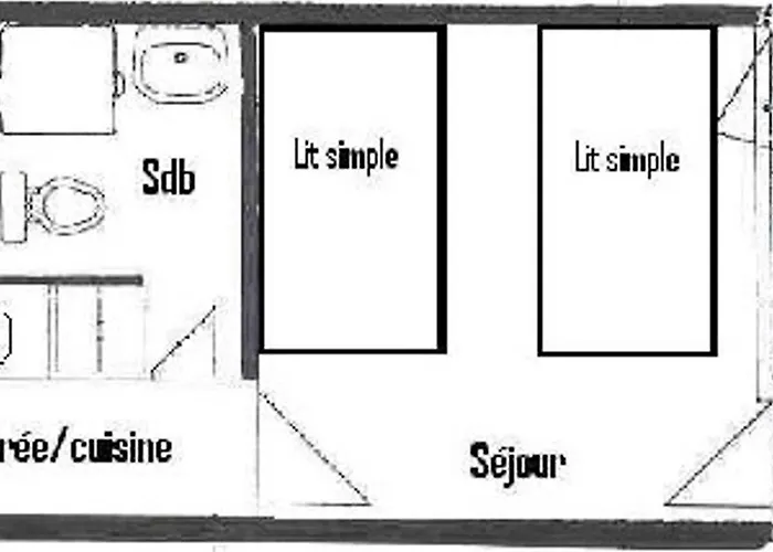 شقة Renove 2 Pers. Au Pied Des Pistes - Fr-1-455-116 لا بلاني